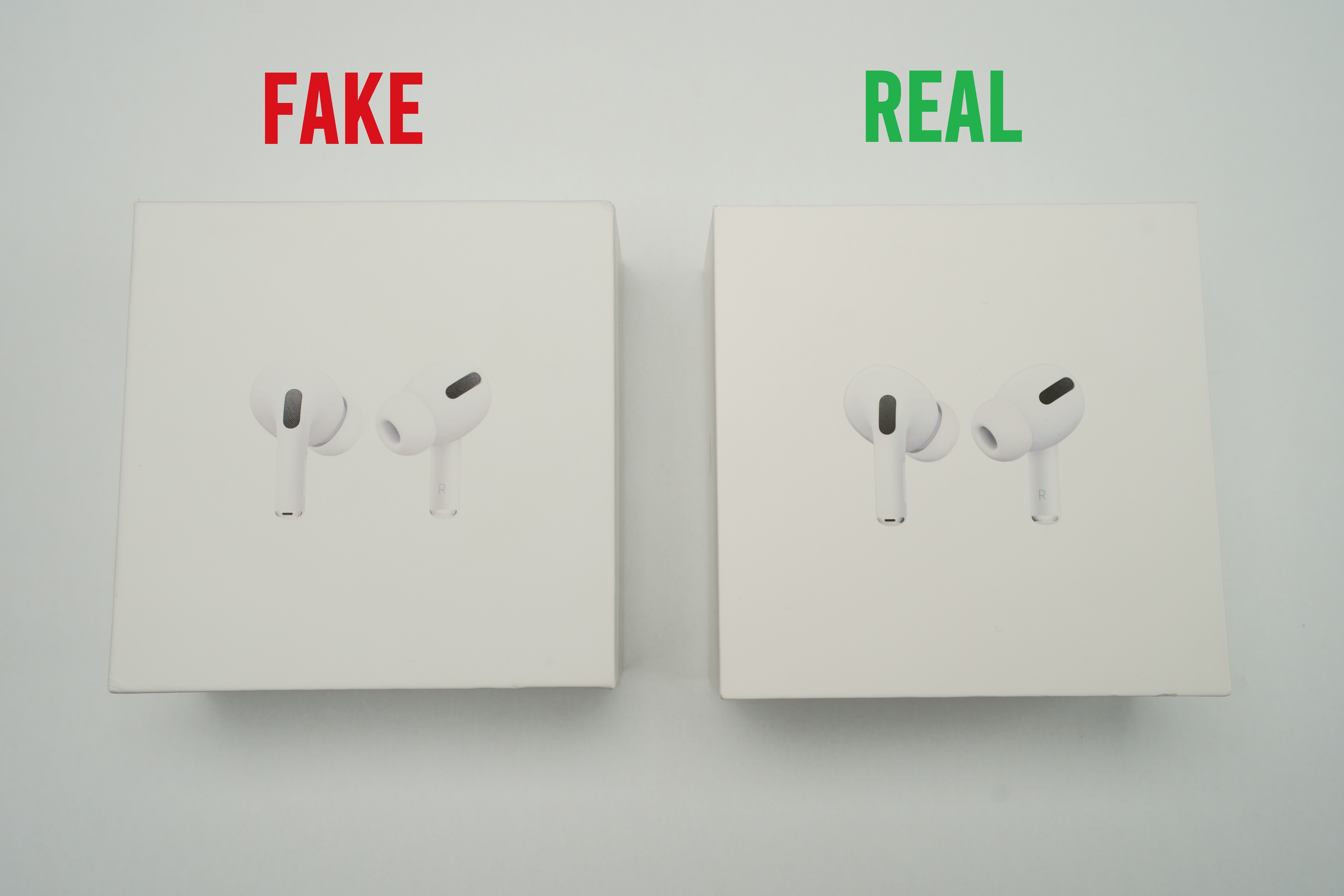 Airpods second generation real vs online fake