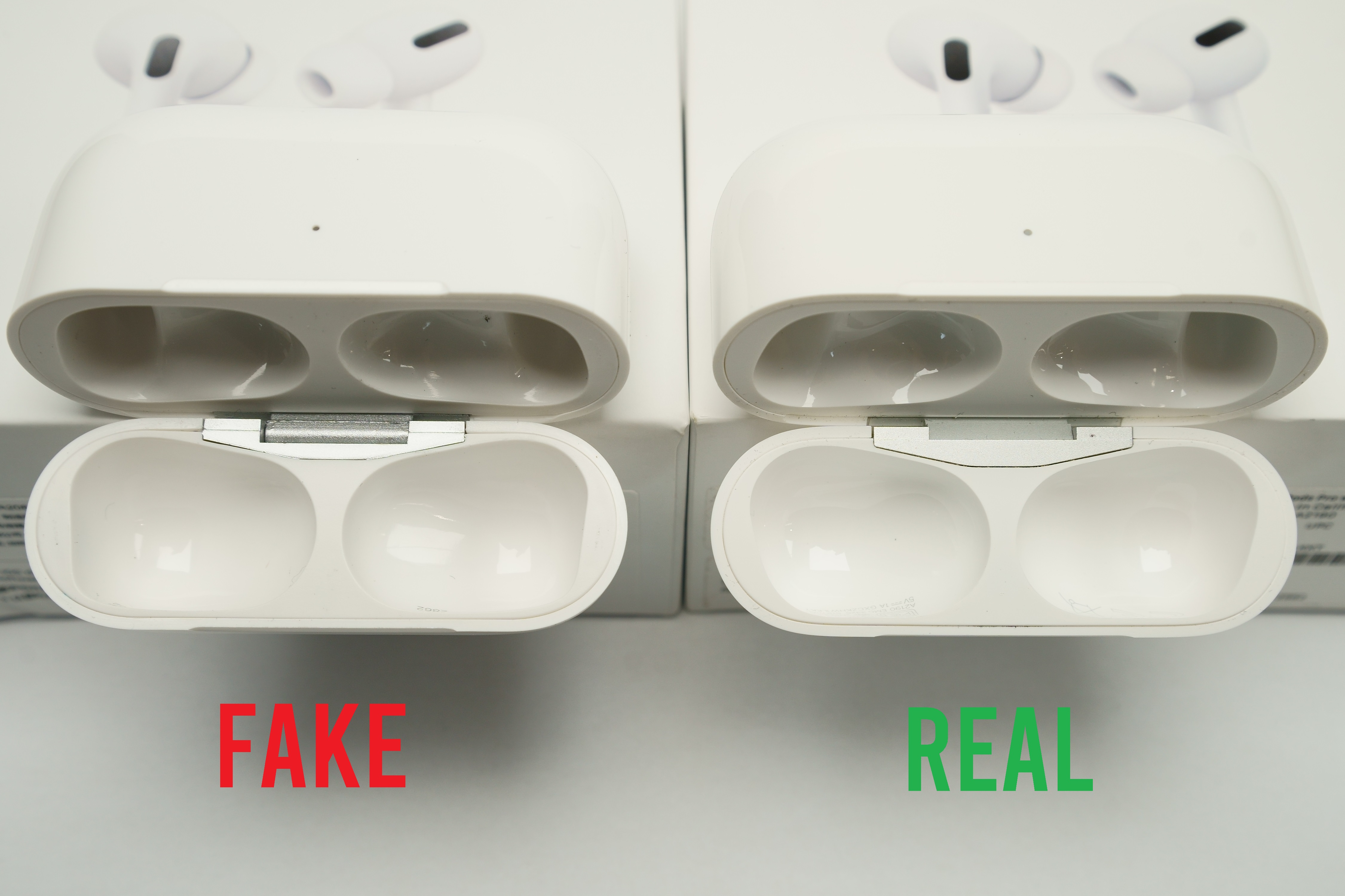 Spotting Counterfeit Airpods - Fake Comparison - HYBRID HARDWARE