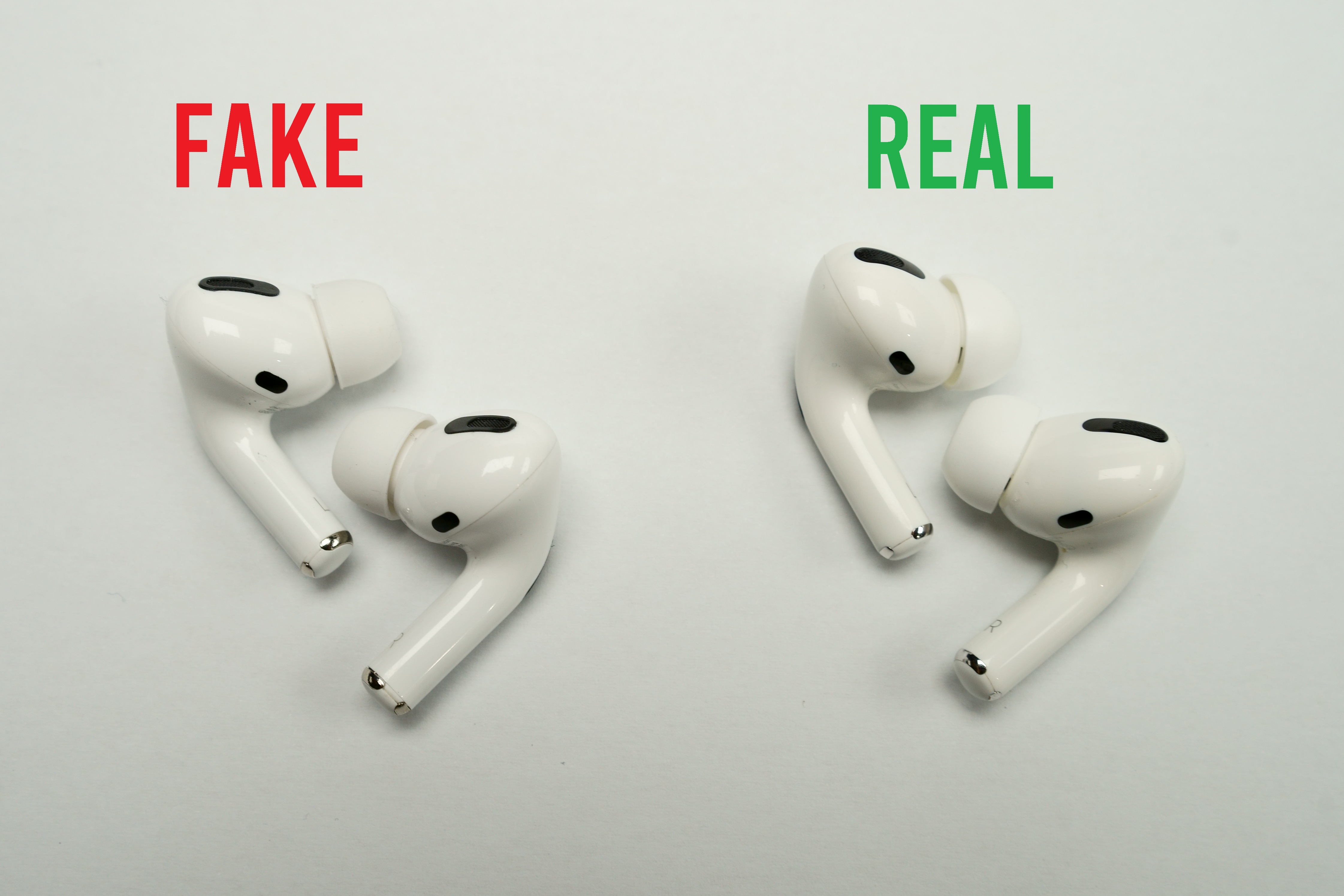 Spotting Counterfeit Airpods Pro - Real vs Fake Comparison