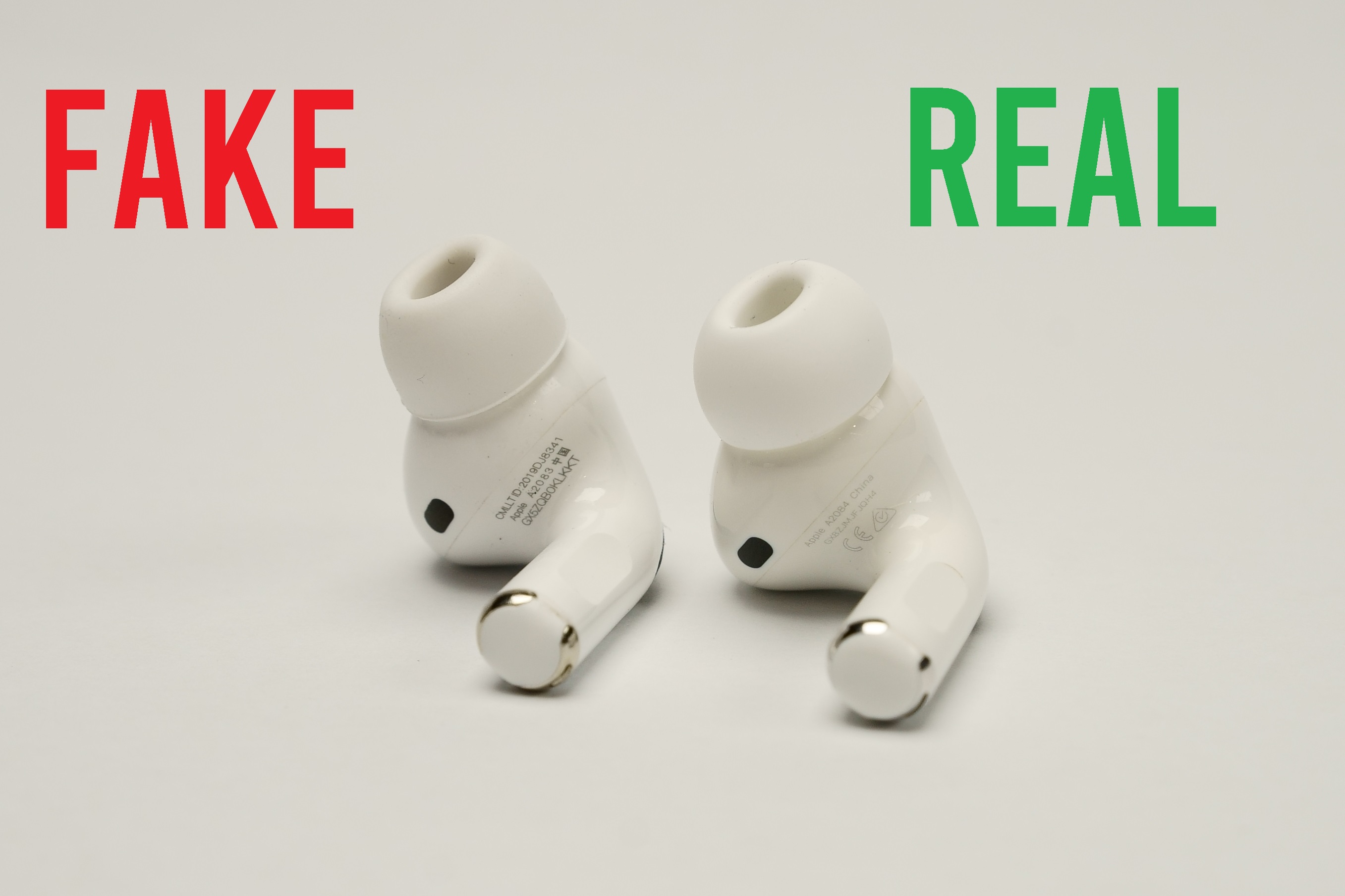 Spotting Counterfeit Airpods Pro - Real vs Fake Comparison